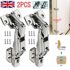 2 Pack Kitchen 35mm Soft Close Cabinet Unit Door Hinges Angular 165 Degree UK