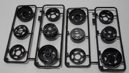 Tamiya black wheel set for - black,
