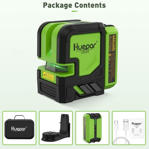 Huepar cross line green beam - green,
