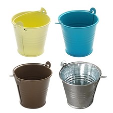 5Pcs Metal Buckets Mini Candy