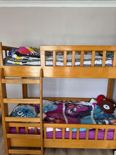 Real oak wood bunk - oak,