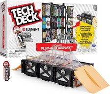 Tech Deck, Play and Display Transforming Ramp Set and Carrying Case with Excl...