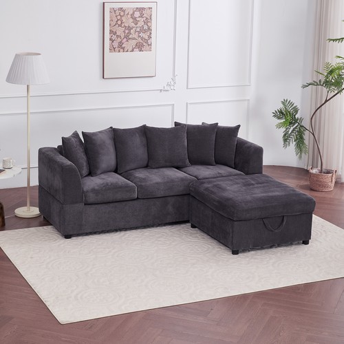 Compressed shape sofa - compressed, l-shape