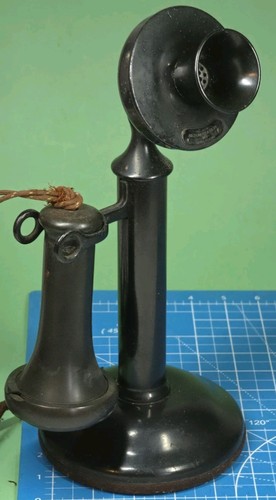 Antique candlestick telephone - candlestick,