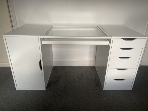 Makeup table with - table, drawers