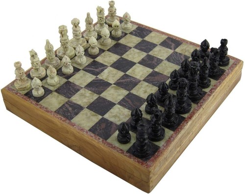 Handcrafted brown chess - handcrafted, set