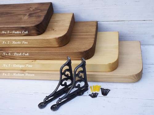 Shelf with curved rounded