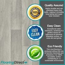 Grey Wood Tile Effect Vinyl