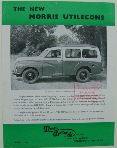 Morris cowley minor - 5cwt, &