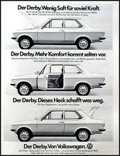 1977 VW Derby, Original Advertising