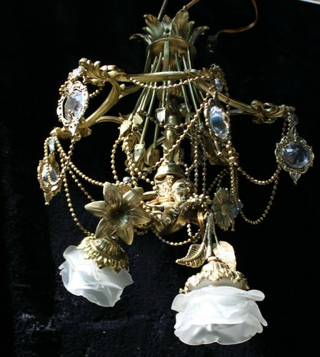 Vintage bronze glass - vintage, french