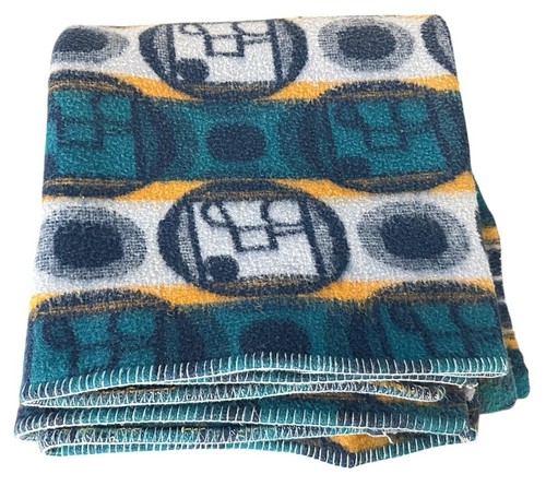 Vintage blanket wool geometric - wool,