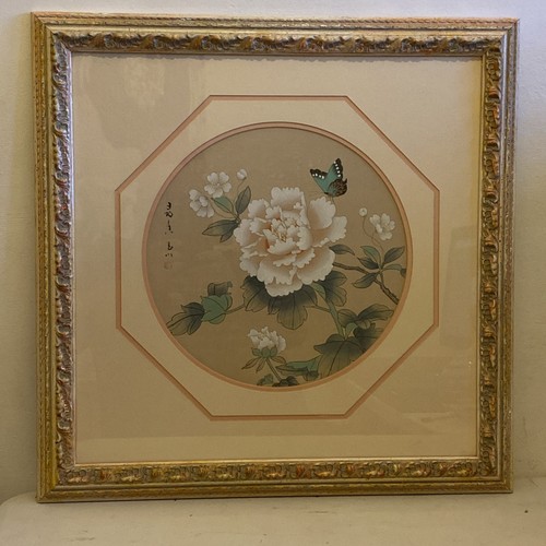 Vintage chinese silk painting - vintage,