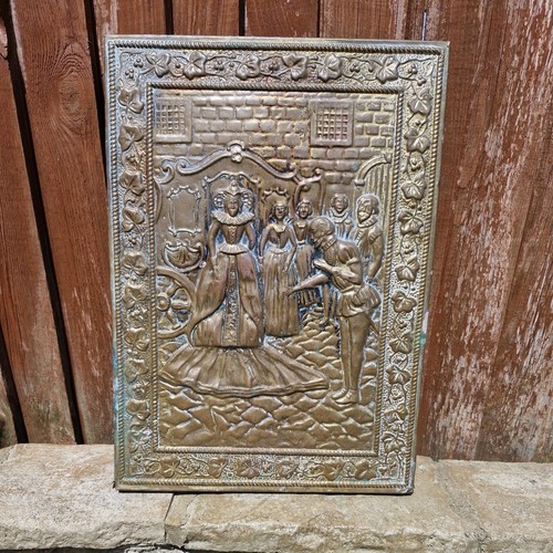Vintage decorative brass tudor - brass,