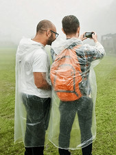 6pcs Disposable Rain Poncho