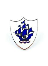 BLUE PETER WHITE ENAMEL PIN