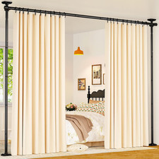 Room Divider Curtain Rod - No Drilling Partition Room Dividers 122-305Cm(H) 70-1