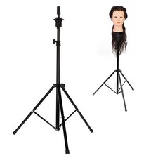 80-133cm Adjustable Wig Head Mannequin Hairdressing Stand Training Tripod Holder
