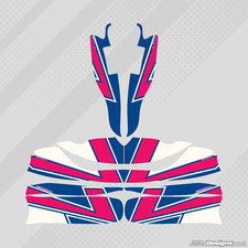 KOSMIC 2019 M6_M7 STYLE FULL KART STICKER KIT + FLOOR TRAY