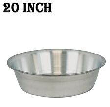 20" Aluminium Wash Bowl Mixing Basin Deep Food Washing Sink Pan Hand Mixer