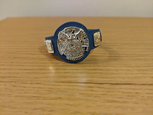 Blue wwf wwe winged - blue,