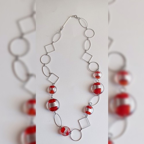Retro 1980s dichroic red art - retro,
