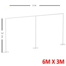 6Mx3M Heavy-duty Adjustable Wedding Backdrop Stand, Pipe and Drape System