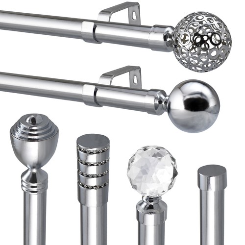 Extendable curtain pole rod - extendable,