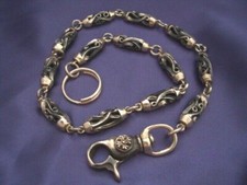 950 Sterling Silver Biker Wallet Chain. 192 grams, 61 cm, 24"