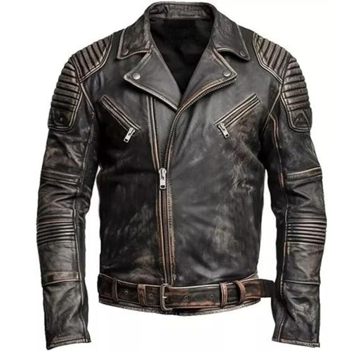 Men distressed black - men's,