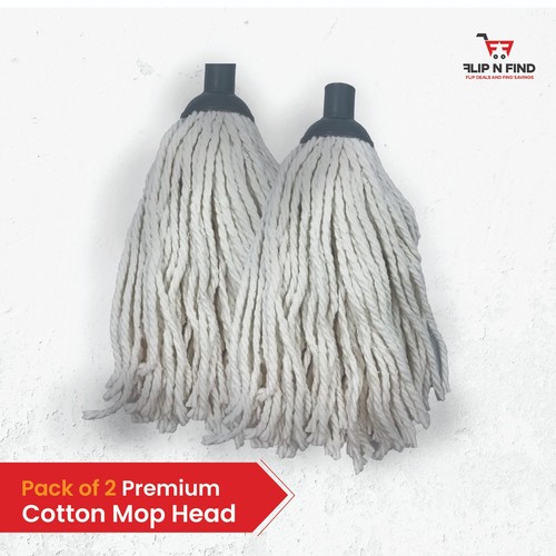 Pack cotton mop heads - 2,
