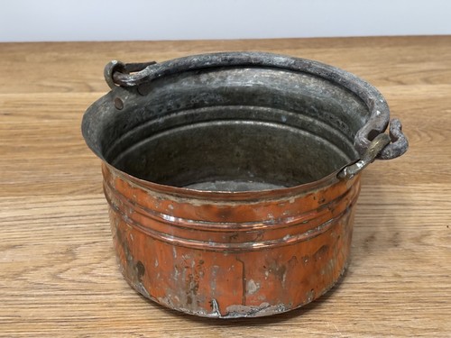 Antique vintage copper pot - vintage,