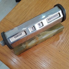 Antique perpetual desk calendar Art Deco 1920s/30's