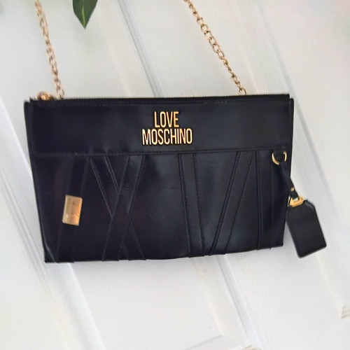 Love moschino black quilted - black,