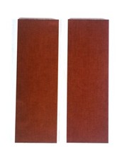 2 .250" Brown Natural Canvas Micarta Knife Handle Material Blank Scales 6" x 2"