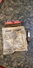 Vintage NOS Blue Crown Spark Plug ~ T8 10mm Thread (Lot 151)