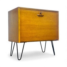 STAPLES TEAK DRINKS CABINET GIN BAR COCKTAIL CABINET MID CENTURY RETRO C1960s