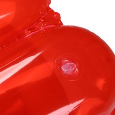 Inflatable Sofa Chair Portable Outdoor Blow Up Couch Transparent Candy