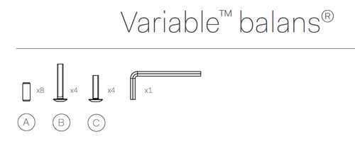 Varier variable balans - varier, screws