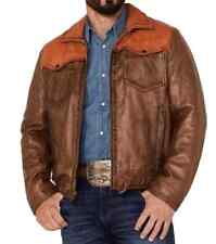 Yellowstone John Dutton Kevin Costner Dutton Cowboy Real Brown Leather Jacket