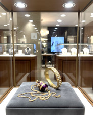 Amethyst Jewelry Set Faberge Necklace Russian Faberge egg Pendant Handmade 24k