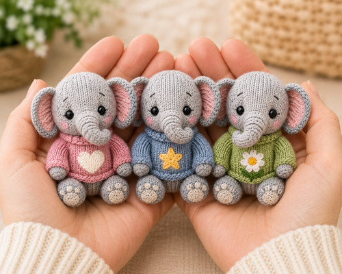 Ellephants knitting pattern - ellephants,