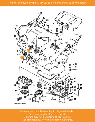 Yamaha gear pump - gear,, driven