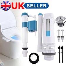 Toilet Cistern Dual Push Button Flush Valve Replacement Siphon Repairs Kit UK