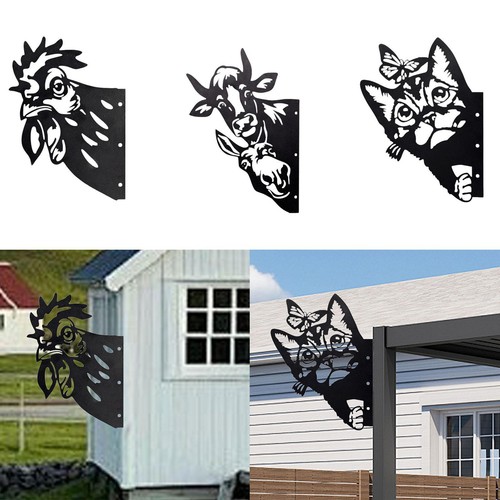 Peeping metal art garden - 2d,
