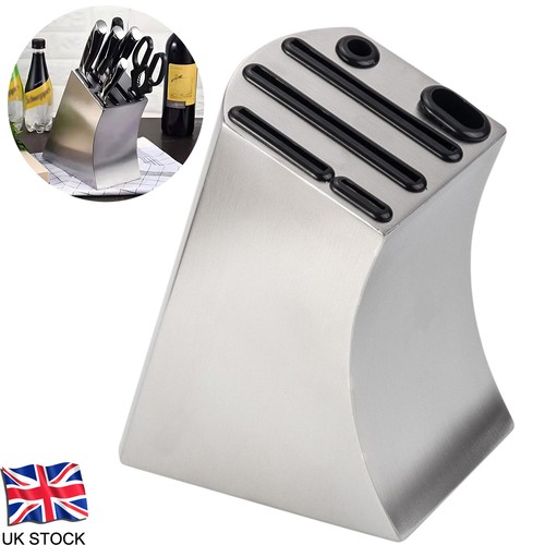 Stainless steel knife - stainless, block
