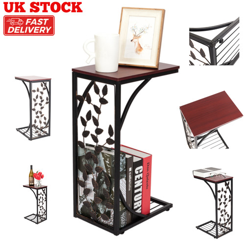 Shaped side end table - end, leaf