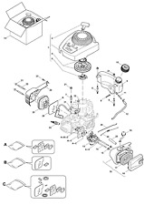 Mountfield RS100 Engine parts