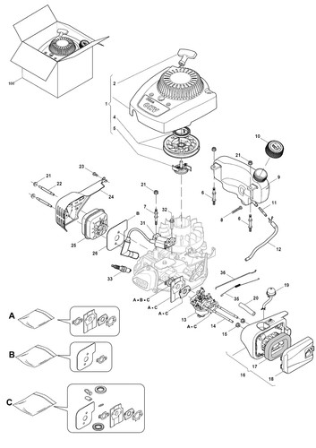 Mountfield rs100 engine - rs100, parts