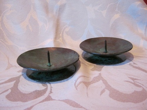 Pair hand made wrought iron - of,